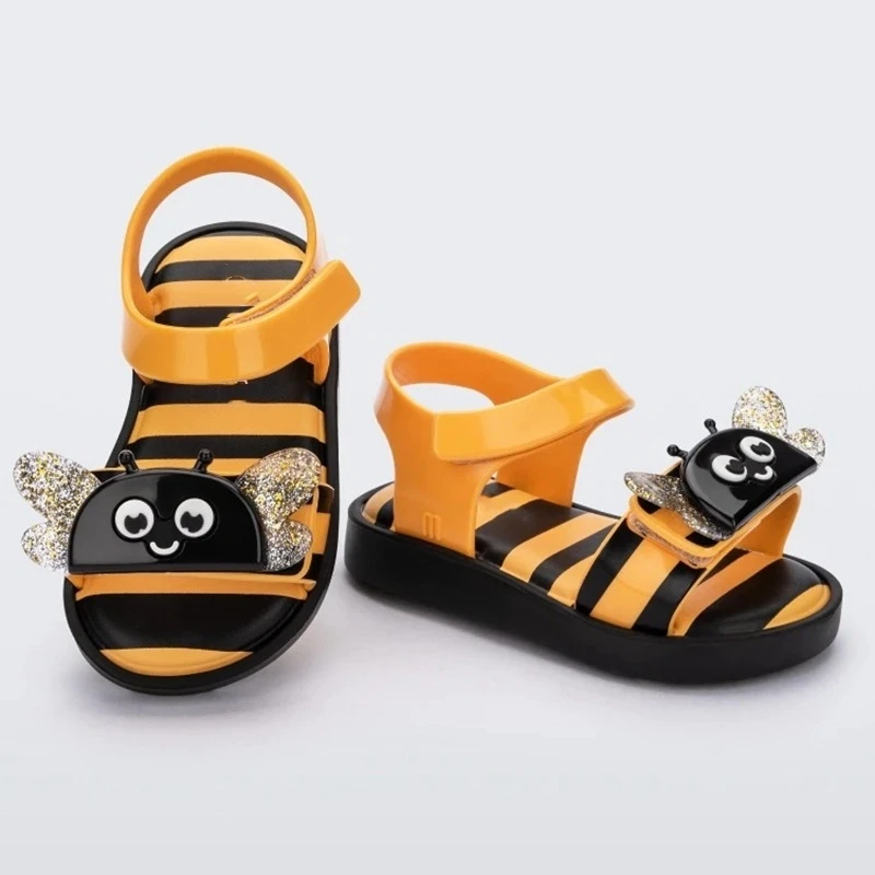 Children's Cartoon Casual Shoes Baby Kids Hollow Jelly Sandals Boys Girls Soft Sole Non-slip Beach Shoes Toddlers Shoes