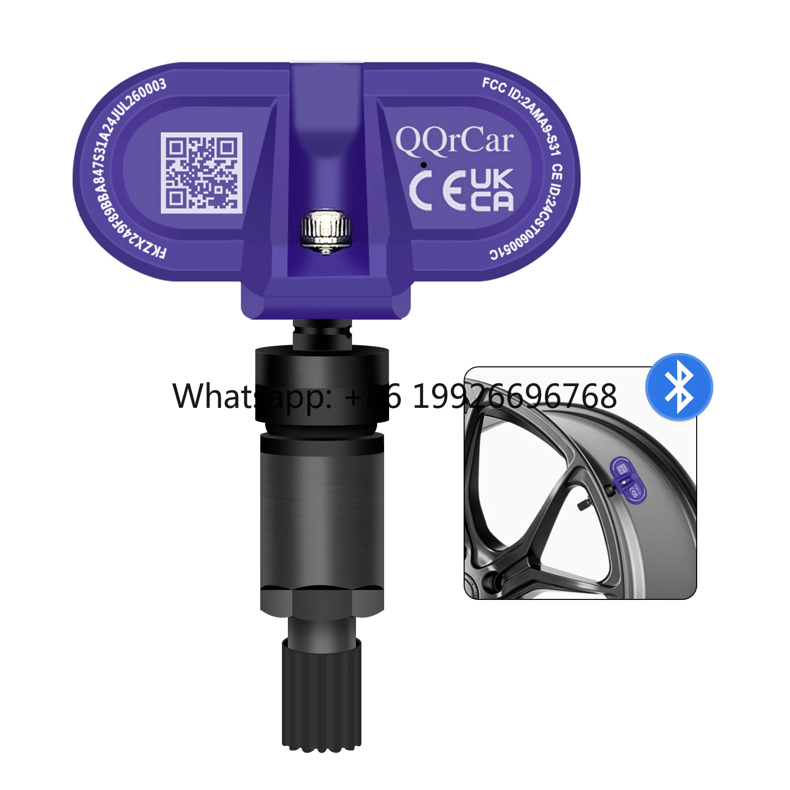 

Bluetooth TPMS Sensor for 2020-2025 Model 3/Model Y/ Model S/ Model X Tire Pressure Monitoring Sensor OE 1490701-00-B