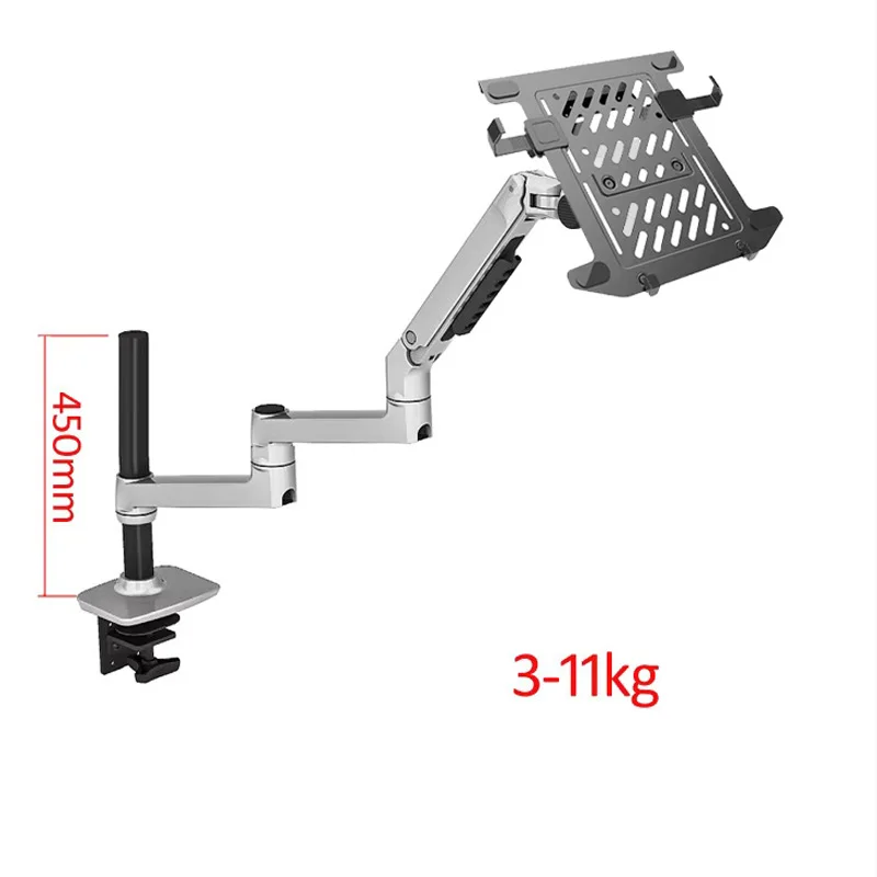 450mm DL-8013LP Full Motion 17' Laptop Desktop Stand Aluminum 17-38' Monitor Holder Mechanical Spring Long Arm Monitor 3-11kg