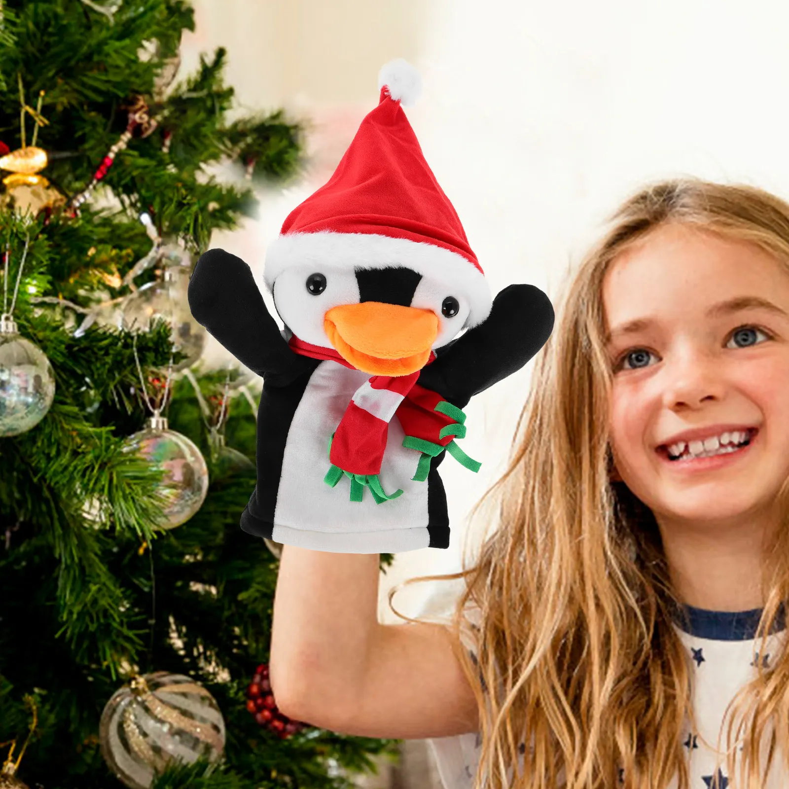 Hand Puppet Theater Animals Interactive Puppets for Adults Penguin Finger Kids Babies