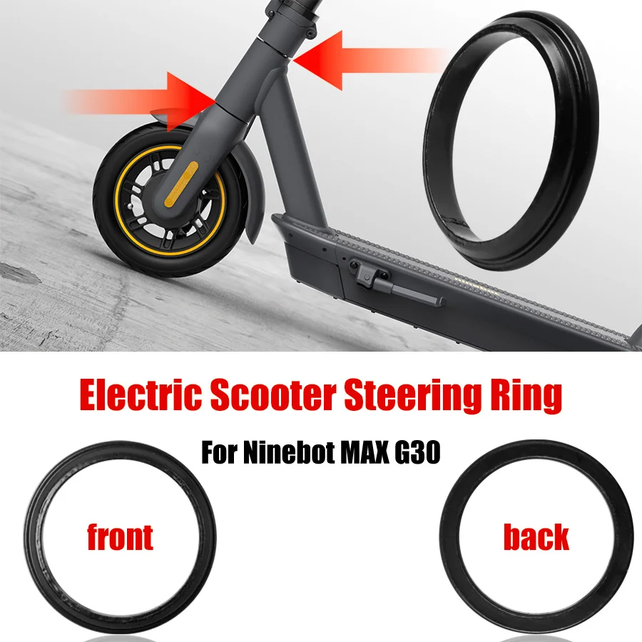 Electric Scooter Front Fork Tube Metal Circle Bearing Bowl For Ninebot G30/G30D Aluminum Bearings Ring Rotating Steering Sets