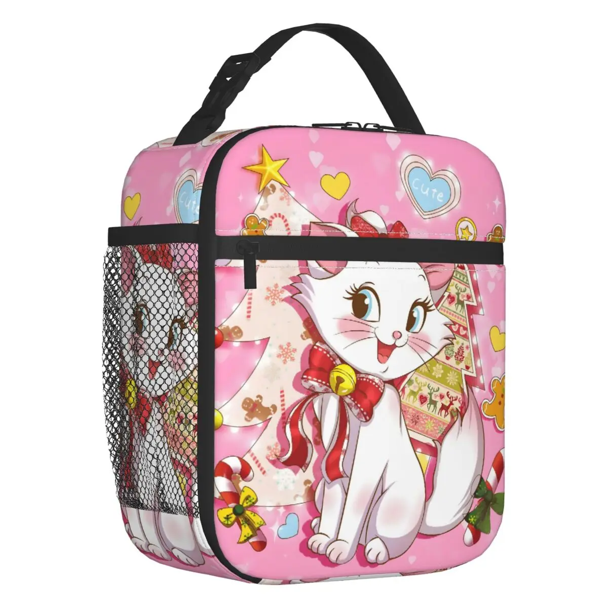 

Изготовленная на заказ сумка для обеда Marie Cat, термохолодильник, изолированные коробки для завтрака с забавным животным узором для офиса