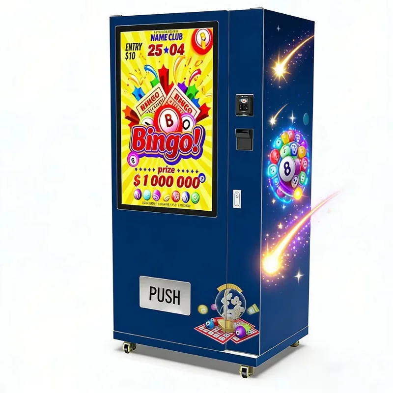 Lottery Cards Vending Machine Custom Retail Stand Type Unattended Automated Raffle Ticket Dispenser Support Card Payment