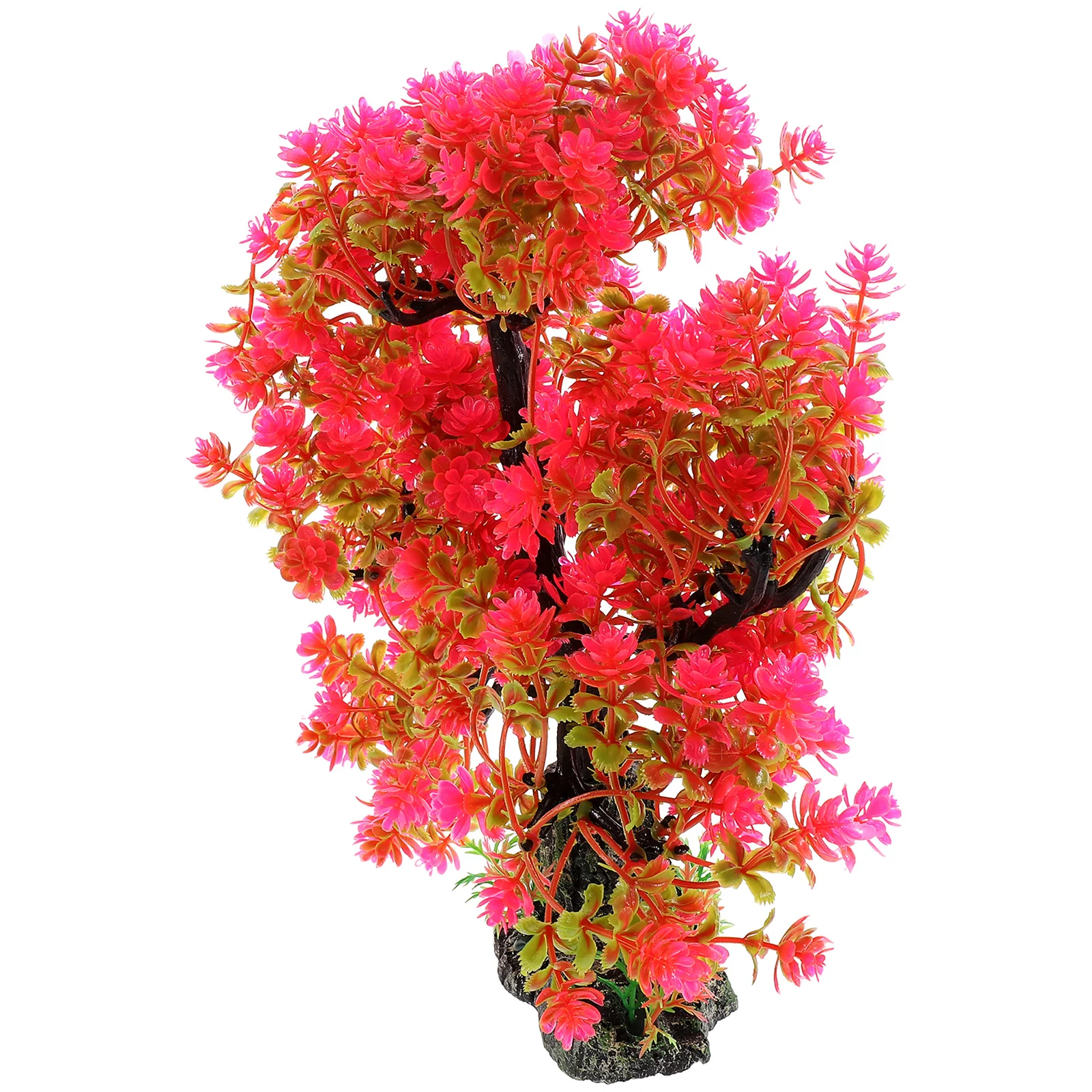 

Fish Tank Cherry Blossom Tree Unique Tanks Landscaping Lightark Aquarium Decor Simulation Resin Artificial Red