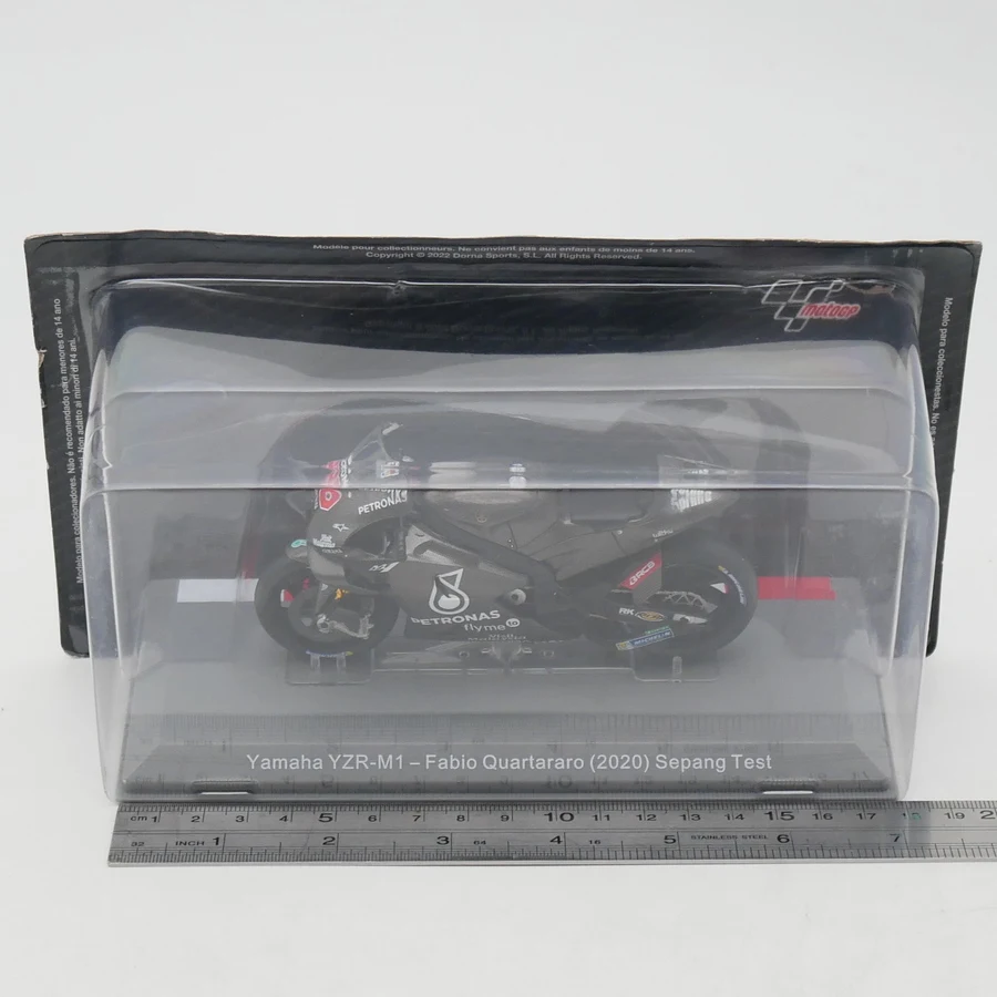 1:18 Scale Diecast Alloy Moto GP 2020 Yamaha YZR-M1 Fabio Quartararo Motorcycle Toys Cars Model Classics Adult Souvenir Display