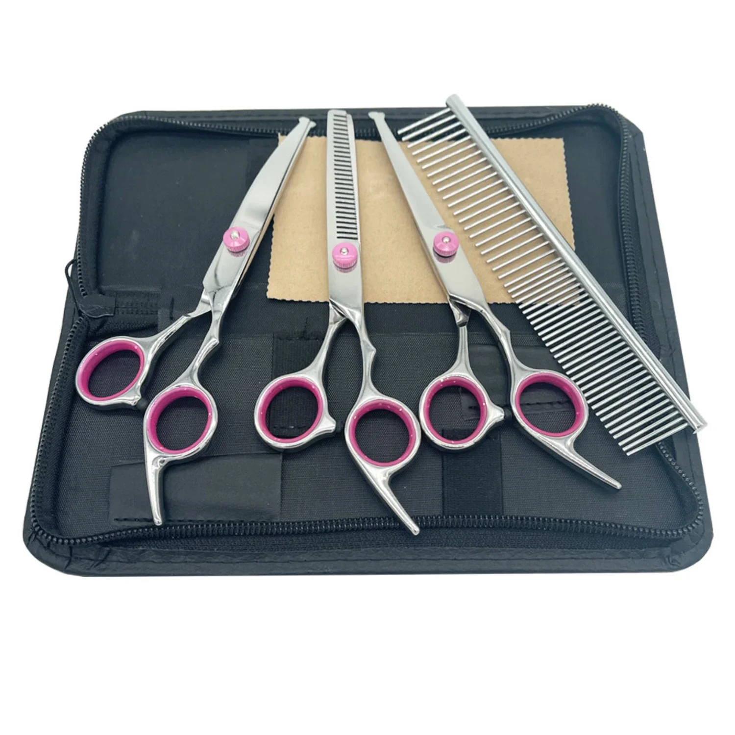 Top-notch Professional Premium Pet Grooming Scissors Kit: Ultimate Superior Round Tip Set for Dog and Cat Hair Care - High-Quali