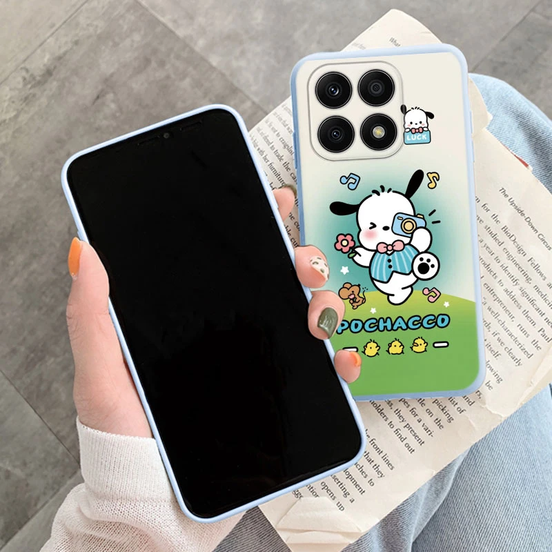Чехол для телефона Honor X6A Sanrio Kuromi Melody мультяшный Чехол Мягкий силиконовый чехол для HonorX6A X6 A Coque 6,56 дюйма бампер
