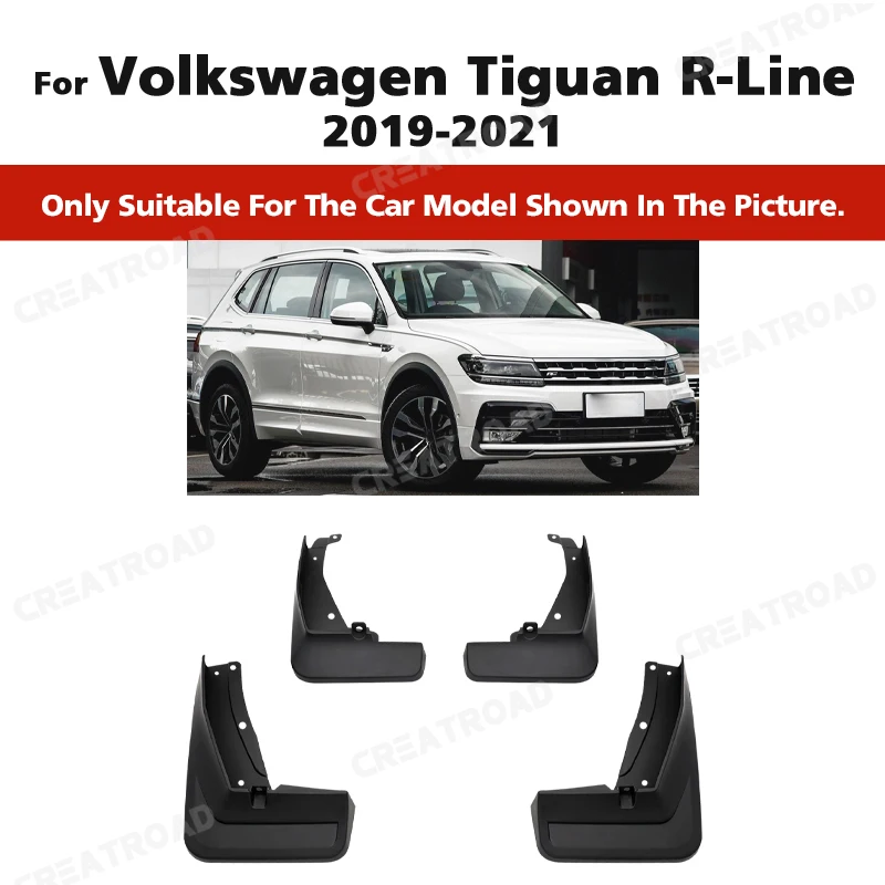 Schmutzfänger für Volkswagen VW Tiguan R-Line L-PHEV Kotflügel-Schutzblech Spritzschutz Auto-Zubehör 4 Stück – Detail 4