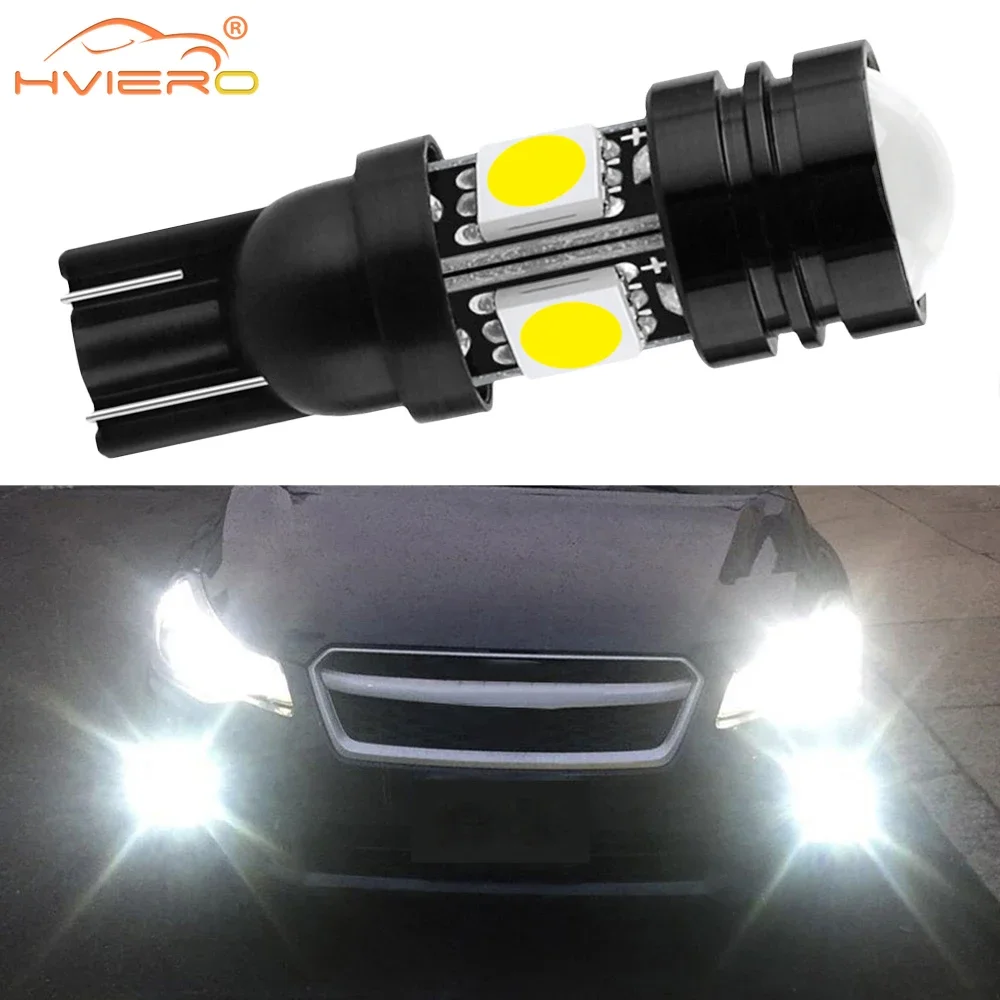 1X T10 W5W LED 12V 4SMD 5050 Multicolor Car License Plate Trunk LightAuto Tail Bulb Turn Signal Scatter Reverse Door Backup Lamp