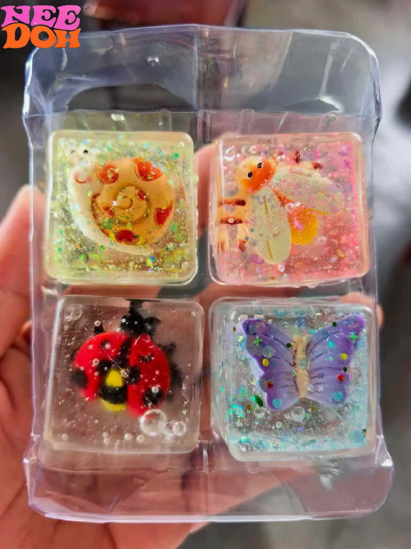 New Product NeeDoh Cute Insect Four in one Nice Ice Baby In Stock Stress Relief Squeeze Toy Nice Sensory Squishy Toy for Adults