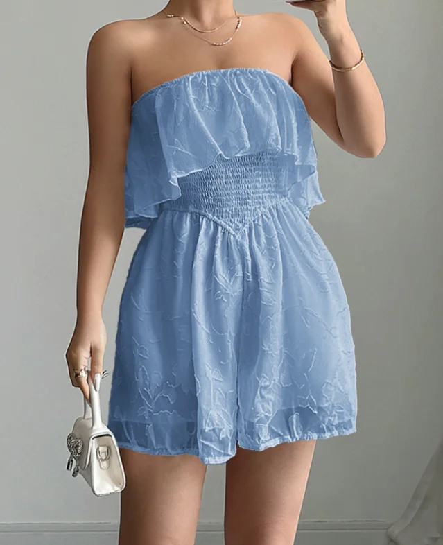 Elegant White Jumpsuit for Summer Women Hot Selling Temperament Commuting New Fashion Women's Vacation Sexy High Waist Rompers