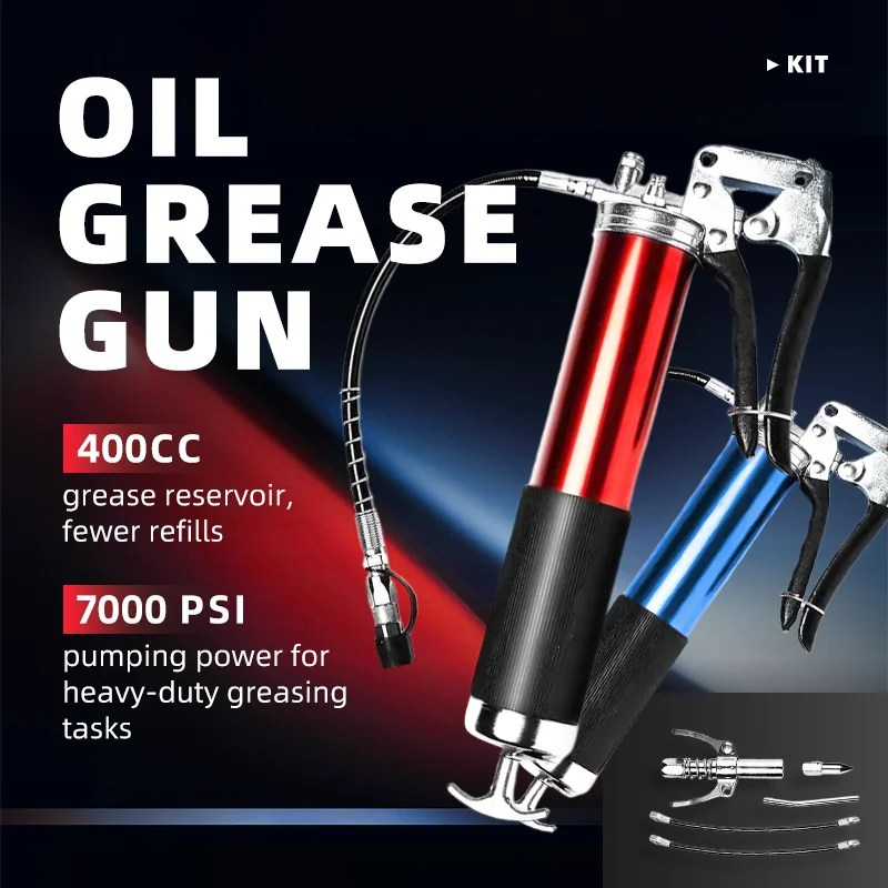 

Комплект инжекторов для смазки промышленной прочности, емкость 400CC, конструкция из алюминиевого сплава с эргономичной ручкой и выходом давления 7000PSI