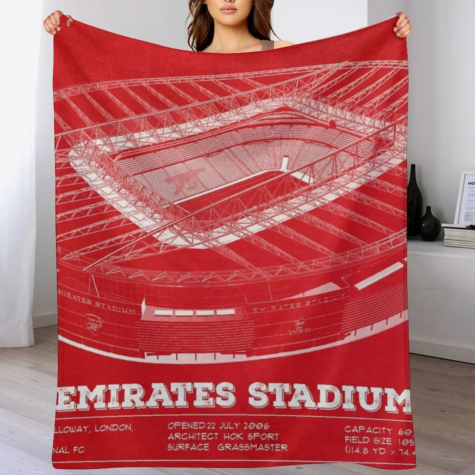 

Emirates Stadium Throw Blanket Travel Luxury Throw Luxury Thicken Blankets