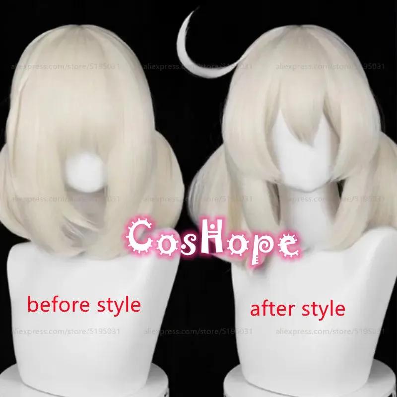 

2025 Klee 45cm Golden Wig Anime Cosplay Heat Resistant Synthetic Wigs Halloween For Girls