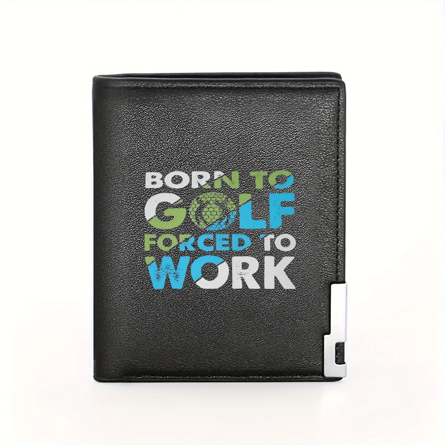 Born to Golf Forced to Work Golf Ball Design Mens Wallet Business Mens Casual Elegant Simple Practical Quality Wallet Stylish Pr