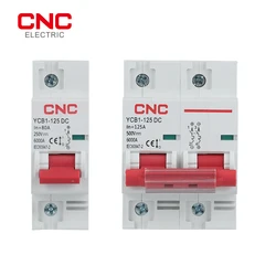 CNC DC Circuit Breaker 1P/2P 80A/100A/125A Solar Energy Photovoltaic DC Circuit Breaker Mini Circuit Breaker DC250V 500V