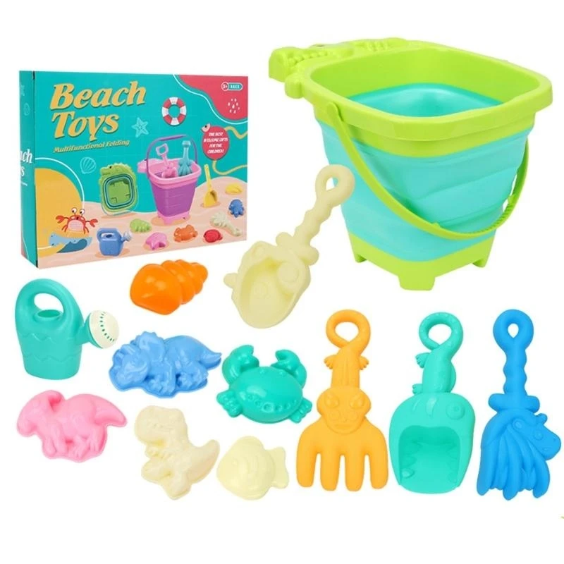 

090b Bucket и Shovel Set for Kids Beach и садовый занятие с легкой для сцепления с развлечением Fun Beach и Sand Playset