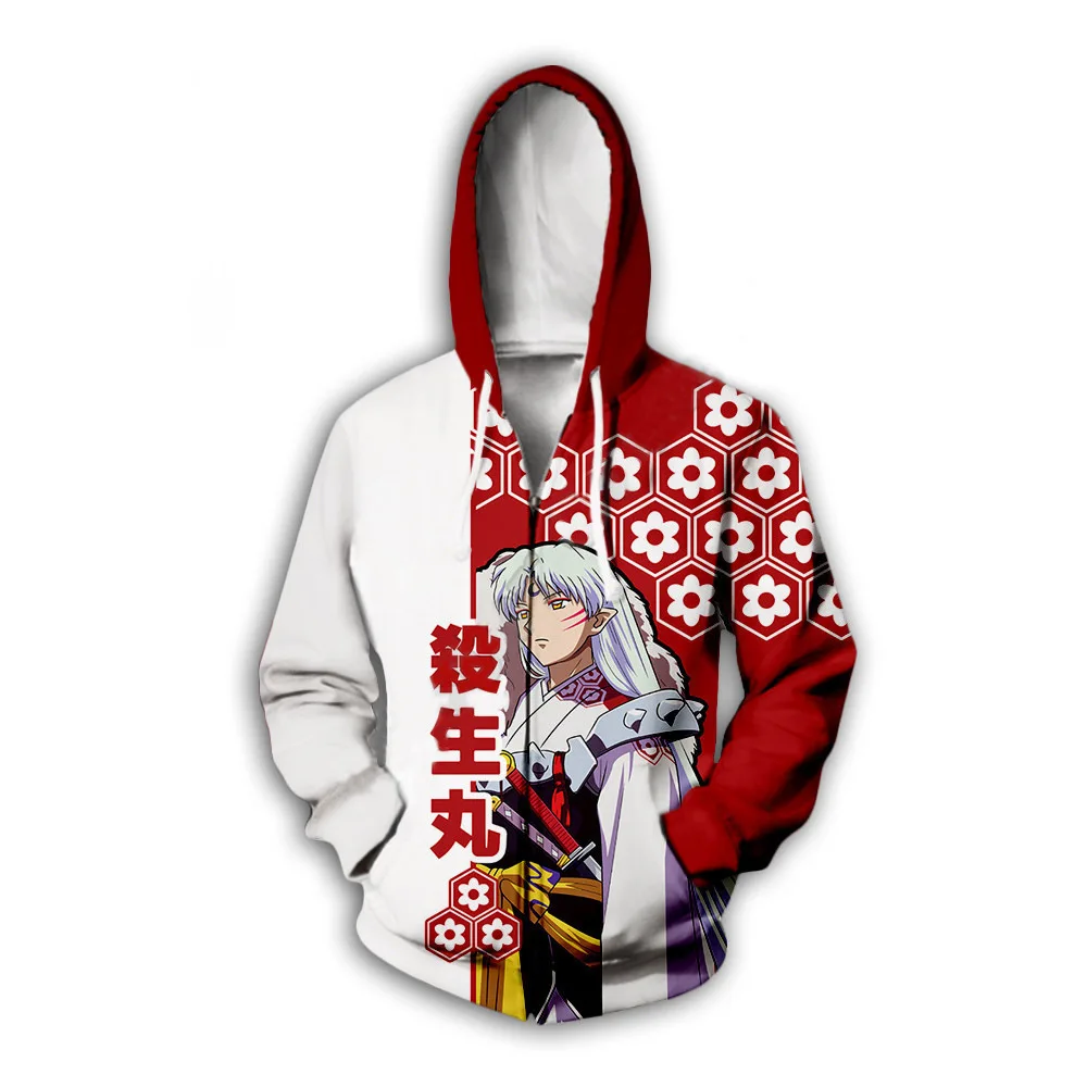 Anime inuyasha sakuya izayoi cosplay hoodies moletom outono dos homens harajuku jaquetas casaco topos para a mulher roupa de halloween