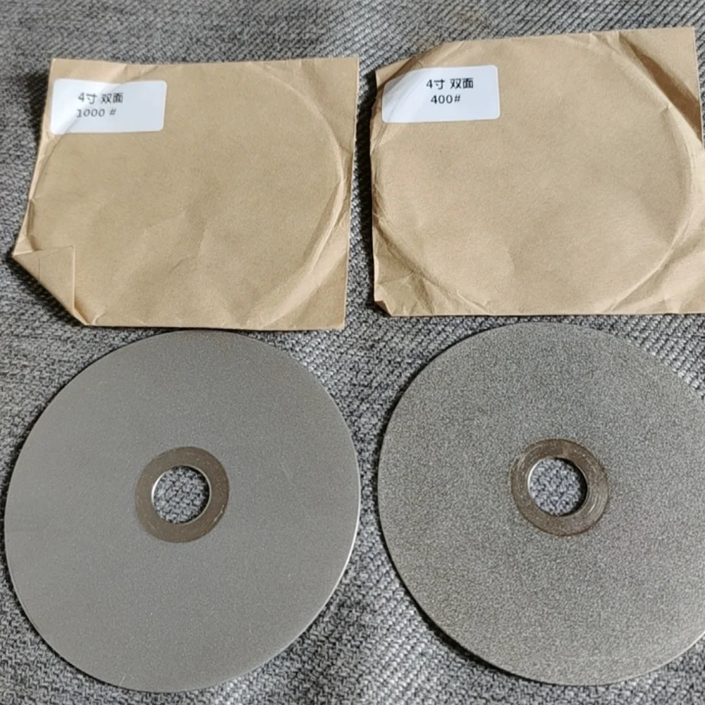 1Pc 150mm 6inch Flat Lap Wheel Diamond Coated Polishing Disc 80-3000 Grit Two Single Sided Hole 12.7/16/20mm