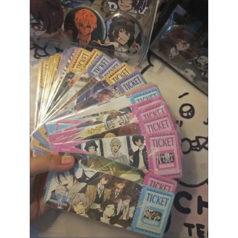 40Pcs/Lot 4# 2D animation peripheral laser ticket bookmark character collection card postcard