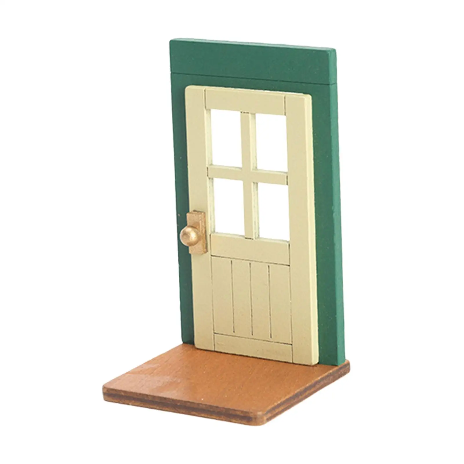 Porte Miniature pour garçons et filles, scène de vie non peinte, fournitures de décoration Micro