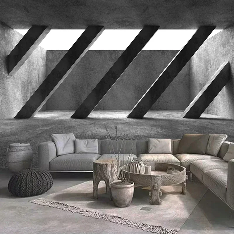 Custom 3D Creative Retro Relief Cement Wall Space Photo Wall Mural Wallpaper For 3 D Living Room Bedroom Wall Cloth Home Decor