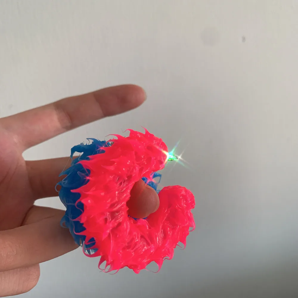 FishSheep 2022 Trend Punk Spike Hoop Earrings For Women Statement Pink Blue Big C Circle Earring Goth Fashion y2k Jewelry Gifts