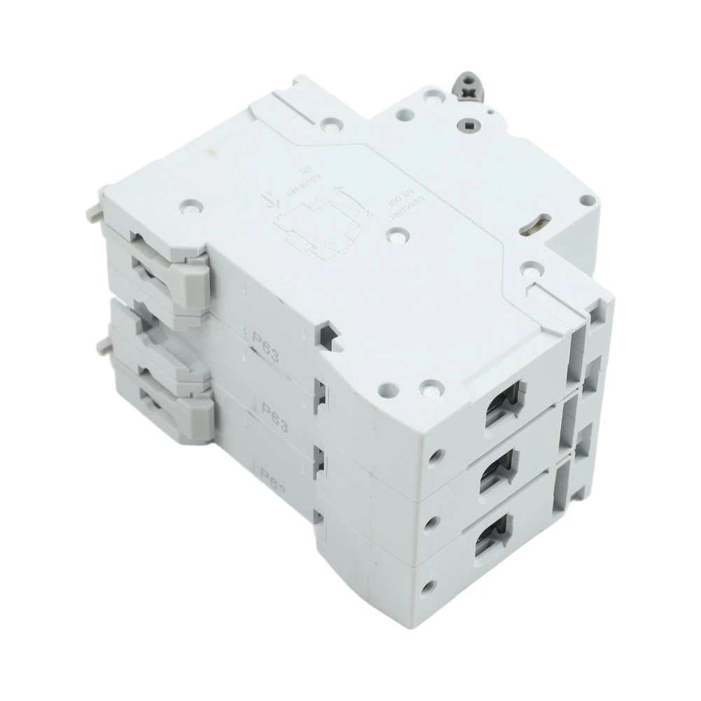3P Miniature Circuit Breaker 6-63A Magnetic AC Disconnect Switch 230-400V DIN Rail Mount For Industrial Residential Electrical S