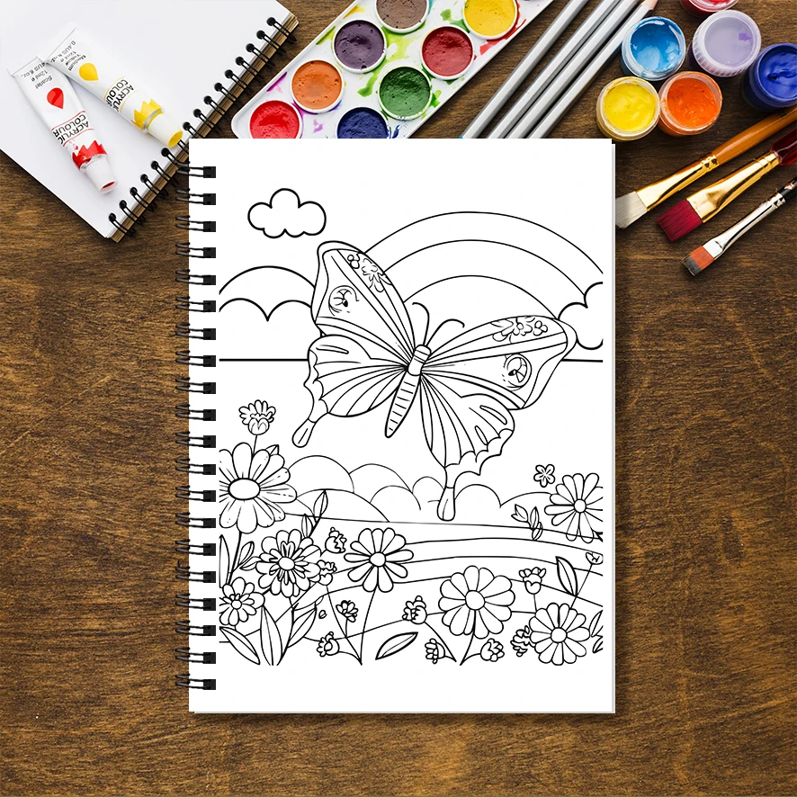 Beautiful Would Adult Coloring Book - 8.3x 11.2 Inch 32 Page Coloring Book - Helps Reduce Stress and Ease Emotions
