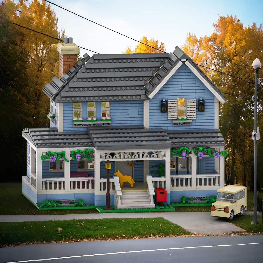 MOC Scena Filmowa Architektura Domu Gilmore Girls Klocki Model Małe Miasteczko Hotel Cegiełki DIY Zabawka do Składania dla Dzieci Prezent