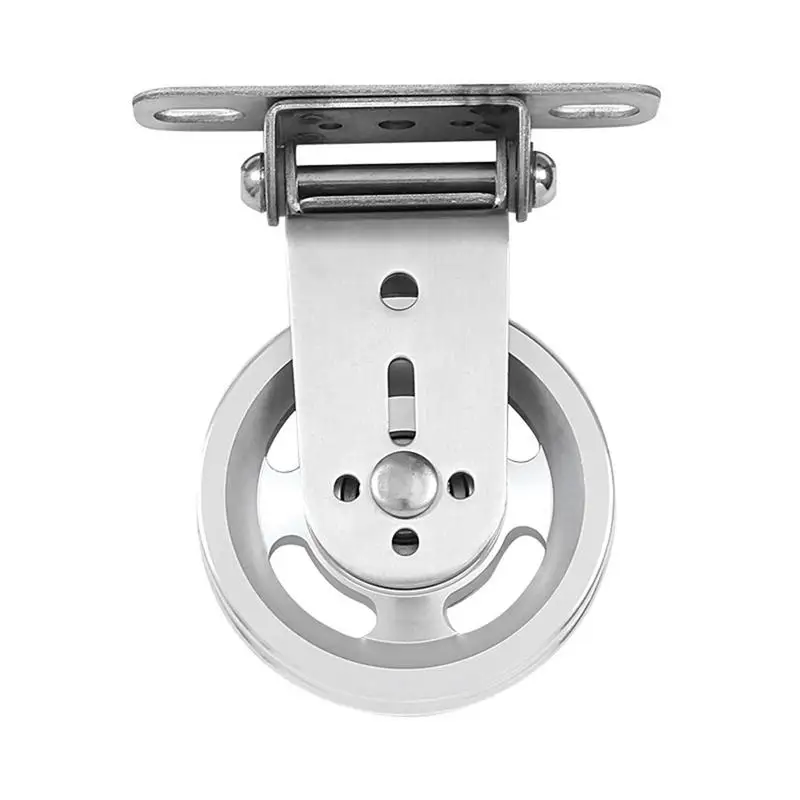 1PC Fitness Loading Lifting Pulley Training Bearing Heavy Gym Workout Machine Stainless Steel Mute Heavy Duty Lifting Rope Wheel