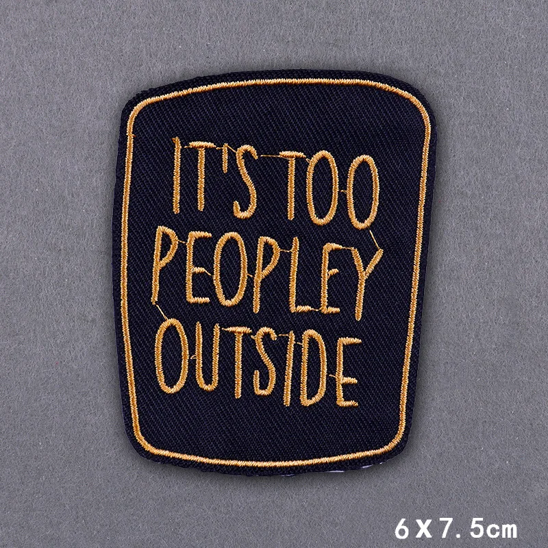 Stay Focused Fusible Patches Hippie Bügelpatches für Kleidung Punk Totenkopf Stickerei Patches für Jeans/Jacken Spezielle Abzeichen DIY – Detail 31
