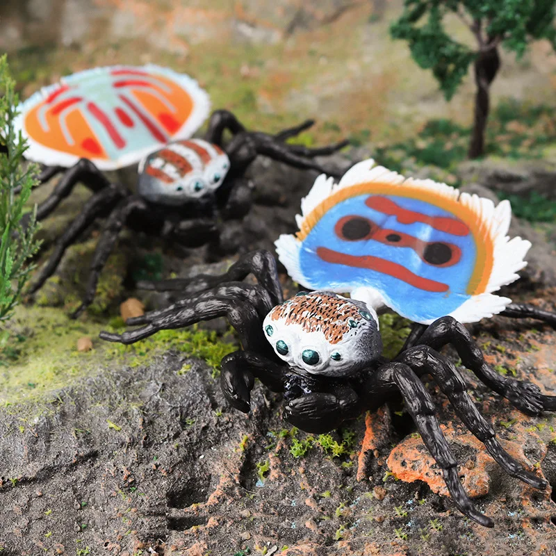 Simulation Tiere Insekt Solide Modell Spinne Tarantula Schwarze Spinne Halloween Scary Action-figuren Pädagogisches Spielzeug Für Kinder – Detail 2