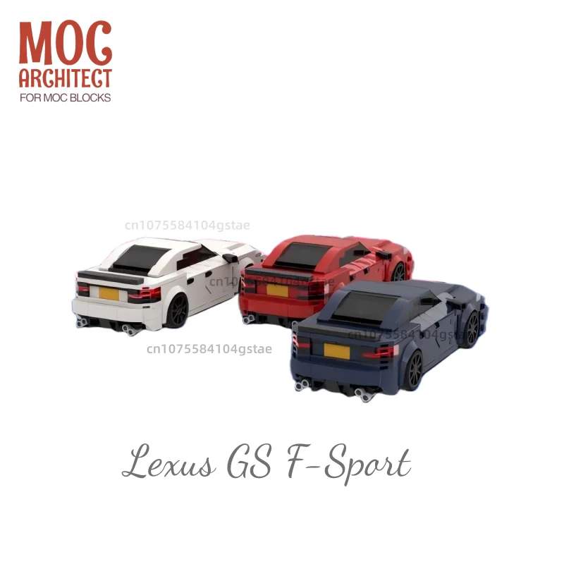 MOC-194816/194817/194818 • 398pcs - Transportation Series -  Three Color for Lexus GSF-Sport Car Building Blocks - Best Gift!