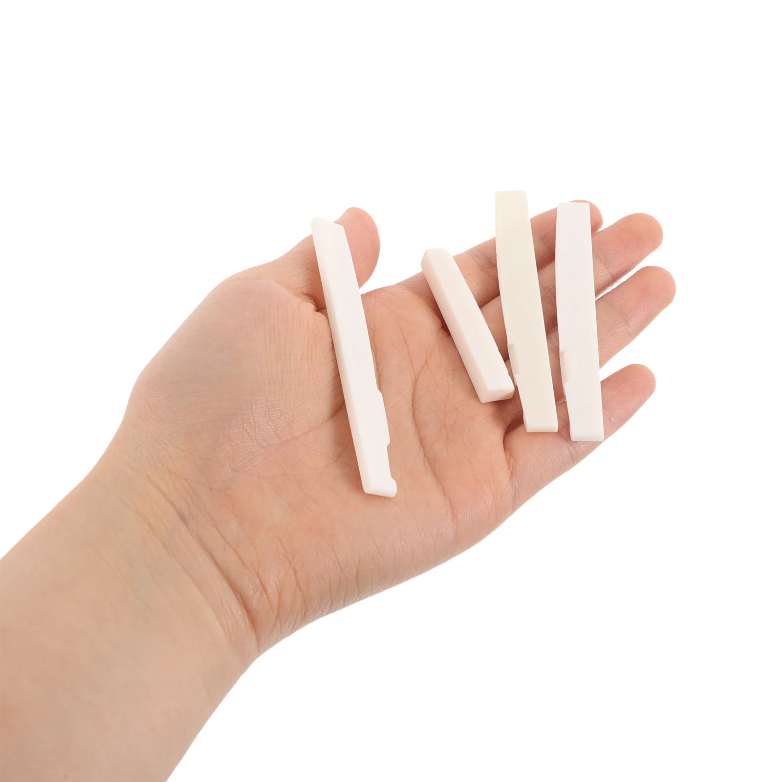 

1Set Guitar Parts Ox Bone Saddle Nut for Acoustic Folk Guitar Enhance Sound Quality and Reduce Friction Adjustable Bridge