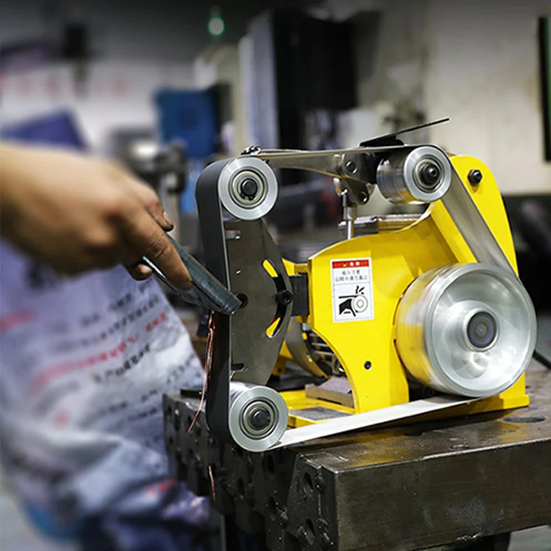 GT-L Small Desktop Industrial Multifunctional Belt Machine Frequency Conversion Speed Control Woodworking Knife Sharpener