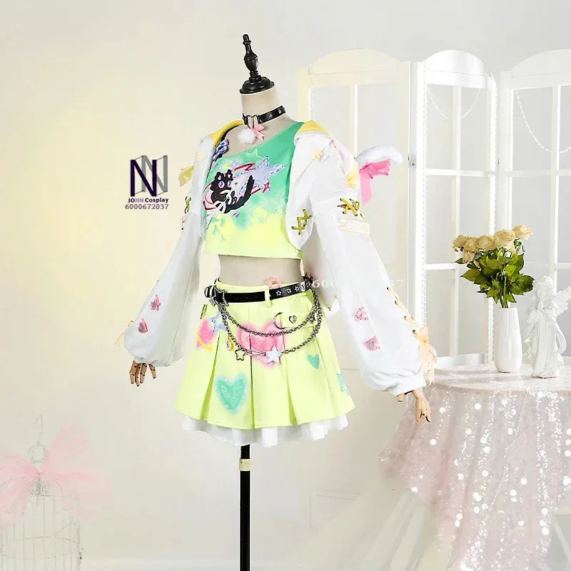 لعبة ناراكا: أزياء بليدبوينت فيريا شين التأثيرية، أزياء على شكل قلب، ملابس أنيمي للنساء، مجموعة حفلات الهالوين، كرنفال لطيف