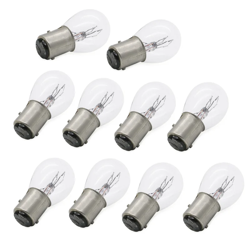 10PC 6V 21/5W Brake Stop Rear Tail Light Bulb Replaces 122-84514-00 122-84514-30 Auto Rear Tail Lamp Reverse Light