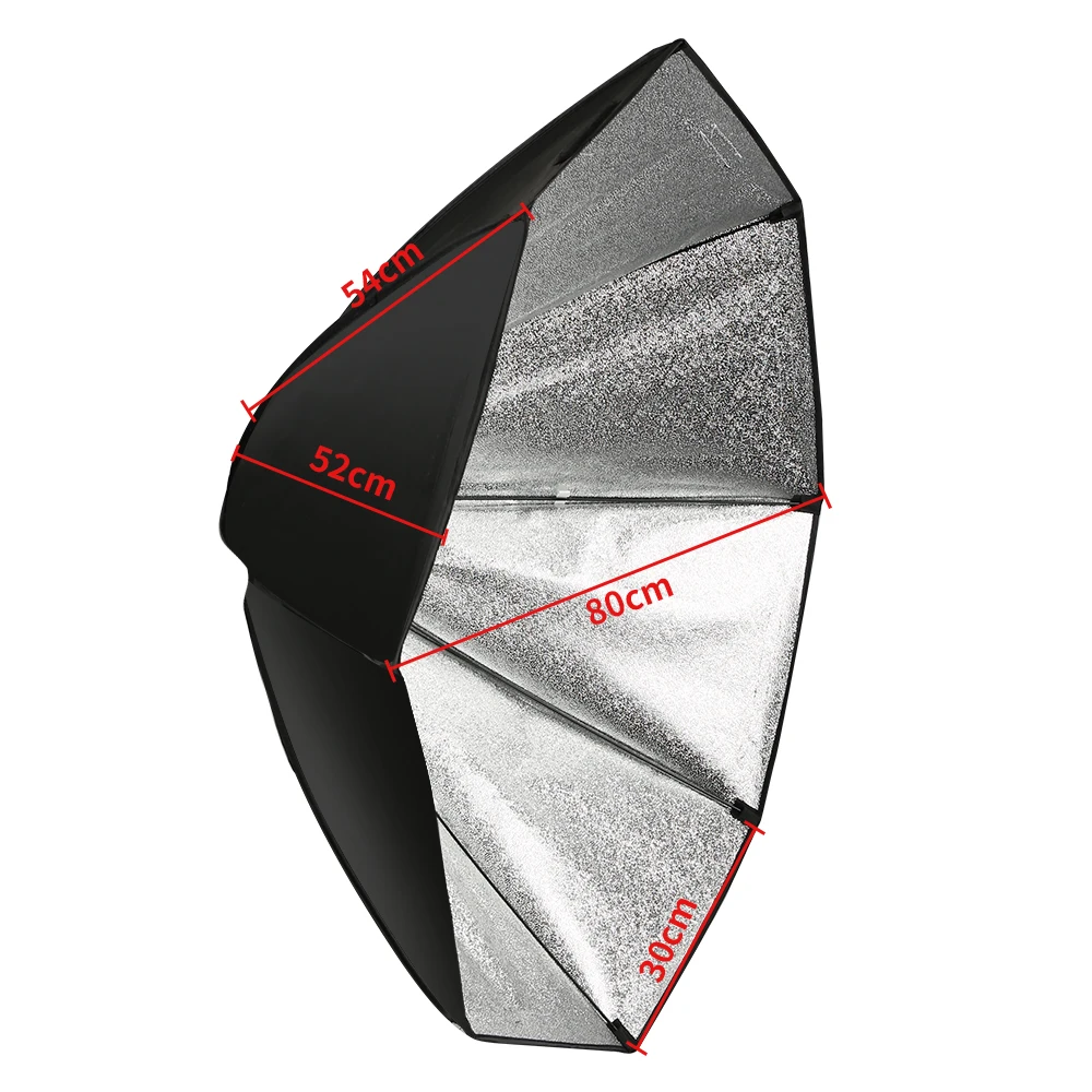 Octagon Umbrella Softbox with Tripod Photo Studio Lighting Kits Professional Photography Accessories Speedlight Flash 70cm*70cm