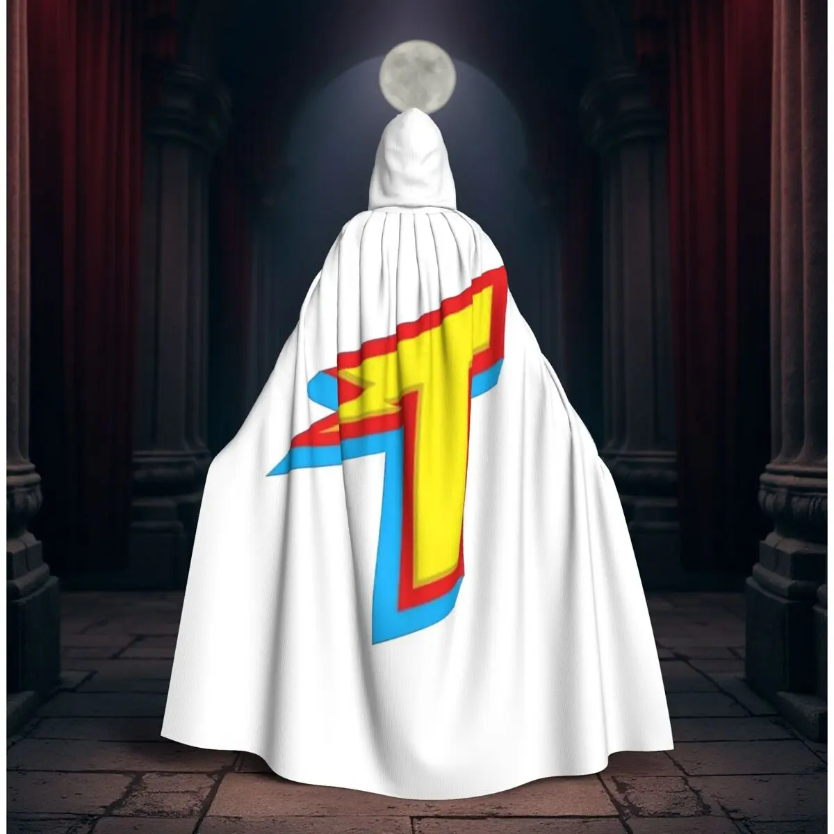 

Длинный плащ с капюшоном Team Thundermans, средневековый костюм ведьмы, накидка для косплея, плащ на Хэллоуин, унисекс для взрослых