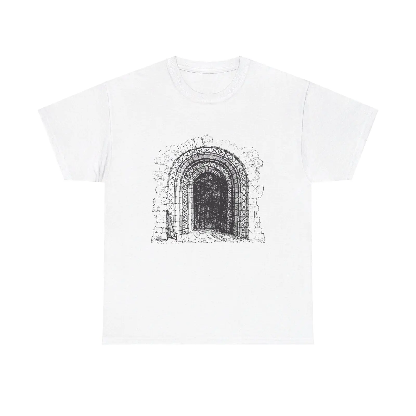 

Norman Doorway T-Shirt - roman architecture gothic esoteric church vintage art