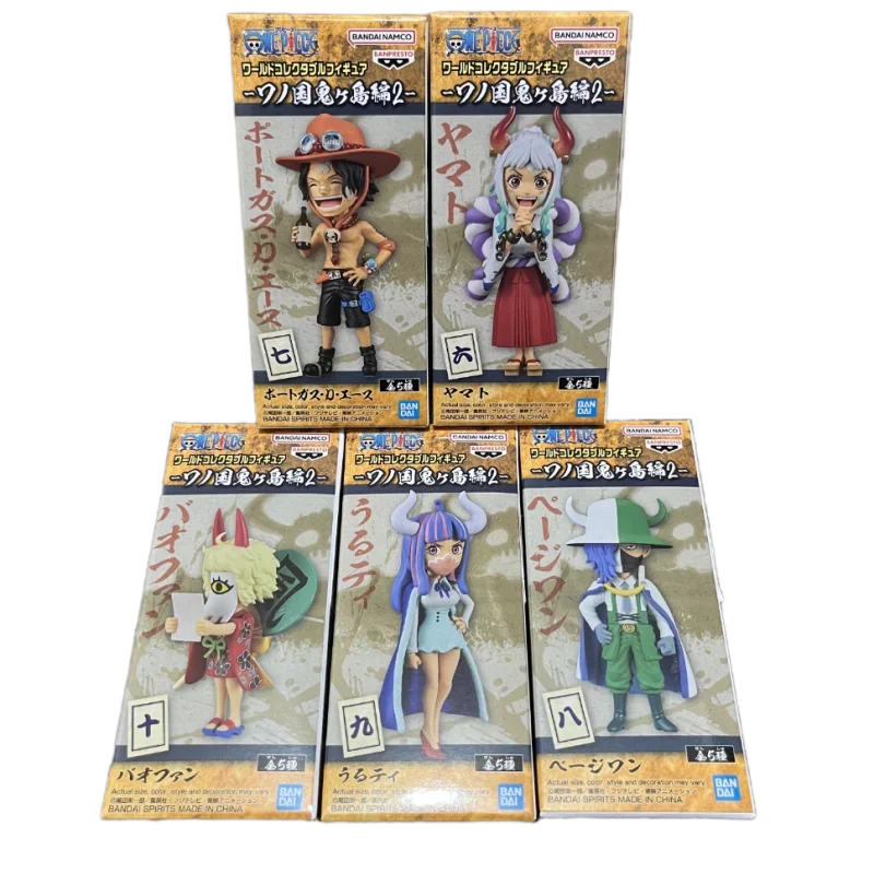 Bandai Echt Een Stuk Anime Figuur Wcf Wano Land Het Eiland Van Geesten Vol2 Actie Figuur Speelgoed Origineel Model Cadeau Voor Kinderen