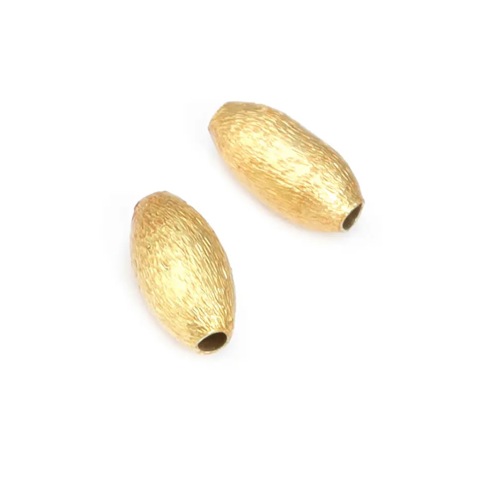 18K Gold Color Brass Faceted Oval Cylindrical Spacer Beads Bracelet Beads Jewelry Making Supplies Diy Findings Accessories