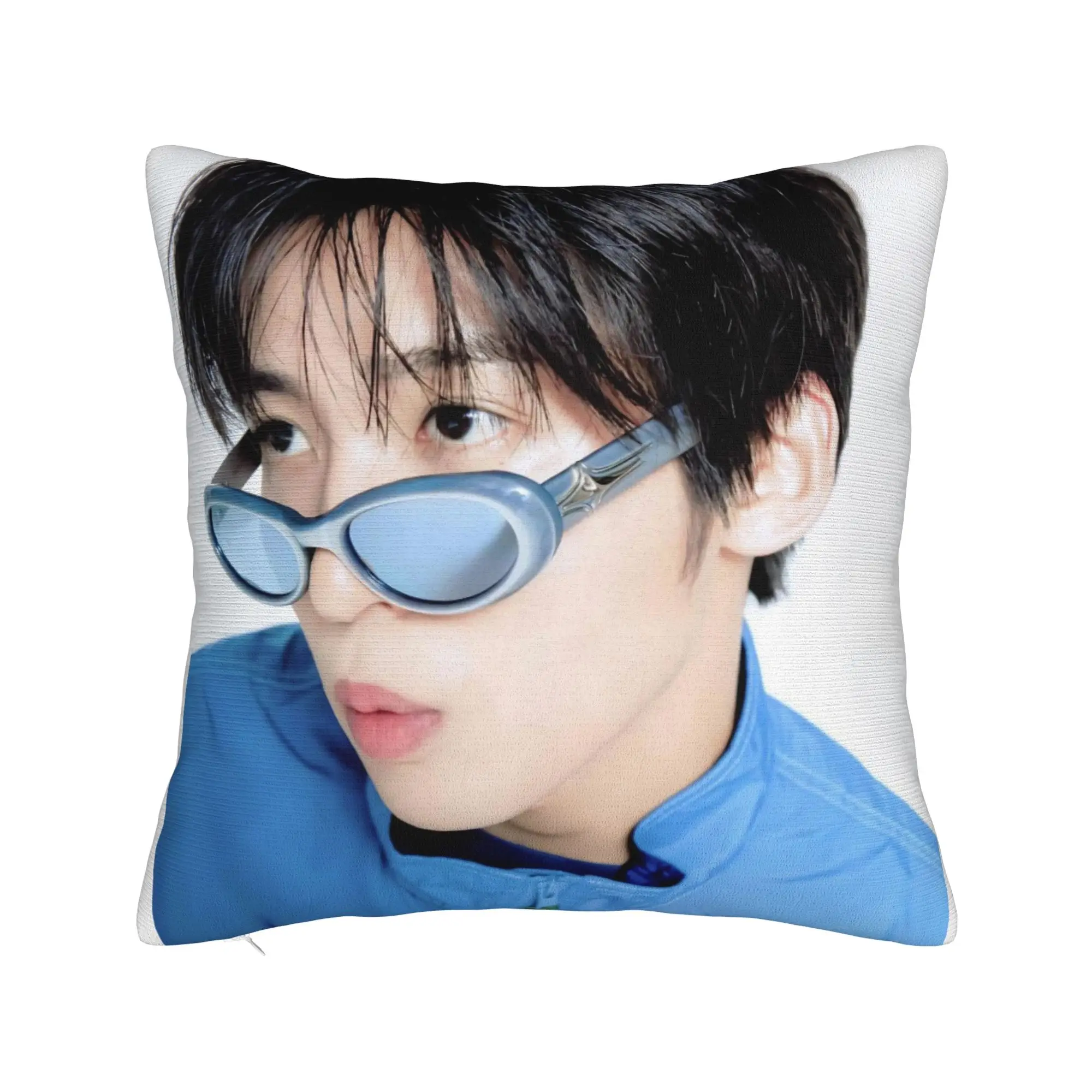Ren Meguro Japanese Actor Pillowcase Polyester Cushion Cover Decorations  Throw Pillow Case Cover Home Zippered 40*40cm