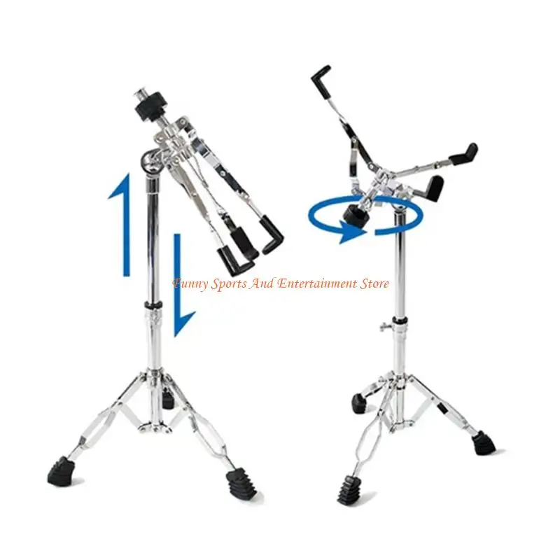 C4DE Snares Drum Stand Dumb Drum Shelf Adjustable Practice Pad Support Portable