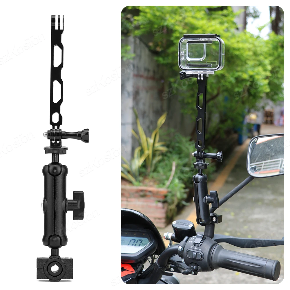 Kamera Motorrad Lenker Halterung Selfie Stick Fahrrad Einbeinstativ für Go Pro 13 12 11 10 9 8 Insta360 X4 X5 DJI Osmo Action 5 Pro 4 – Detail 35