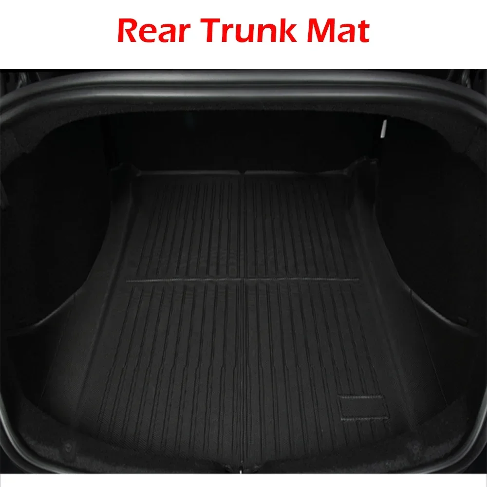TPE Floor Mat for Tesla 2024-2026 Model 3 Highland with Door Sill Protector Trunk Mats Cargo Liner for Model 3 Highland view 6