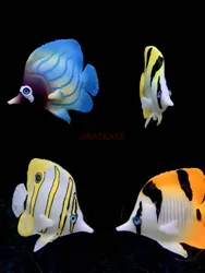 Fish tank landscaping, aquarium decoration, silicone soft small fake fish, plastic fish, small goldfish, luminous fish