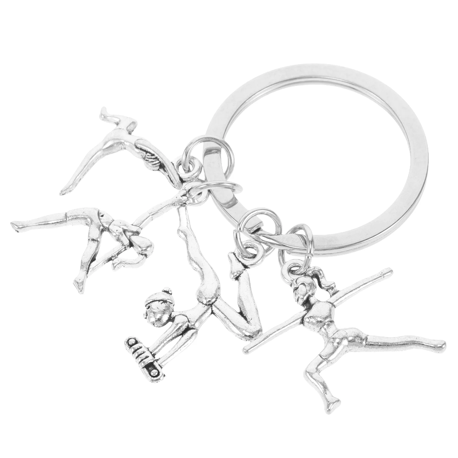 Cute Key Holder For Gymnastics Keychain Sports Keychain Charm For Athletes Gymnastics Pendant For Sports Enthusiasts Key