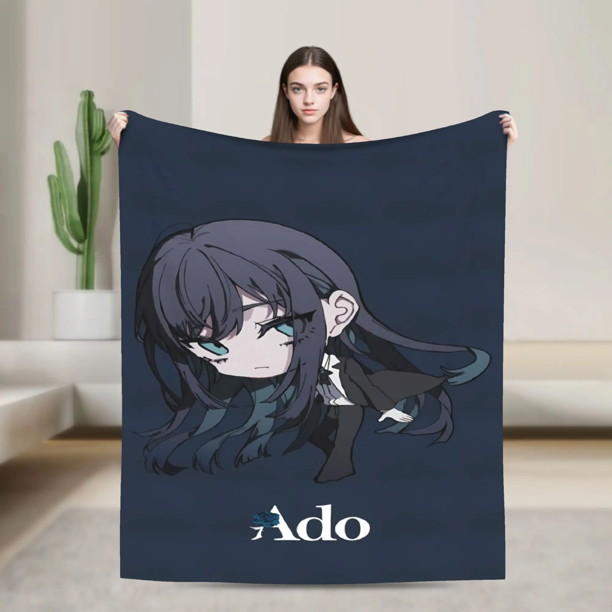 Ado Hibana Blanket  Warm Novelty Plush Bedding Throws For Couch Chair Sofa Bed Picnic Flannel Bedspread Bed Cover